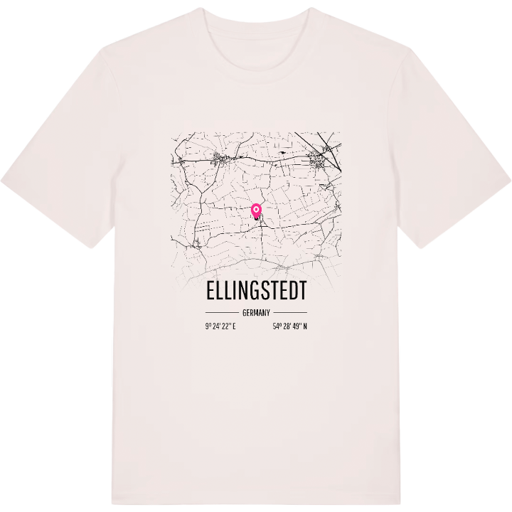 Ellingstedt map t-shirt – t-shirt from PinShirt