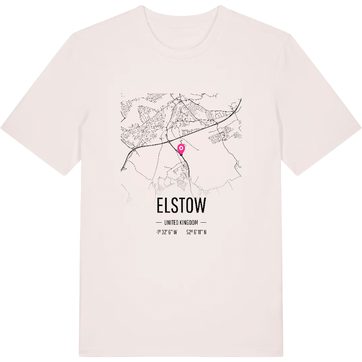 Elstow map t-shirt – t-shirt from PinShirt