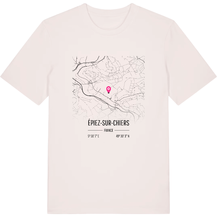 Épiez-sur-Chiers map t-shirt – t-shirt from PinShirt