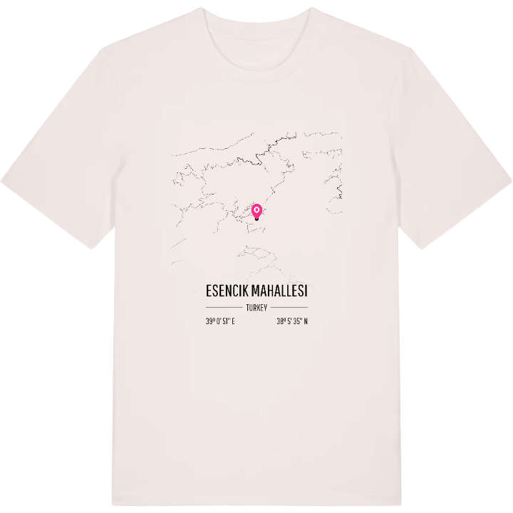 Esencik Mahallesi map t-shirt – t-shirt from PinShirt