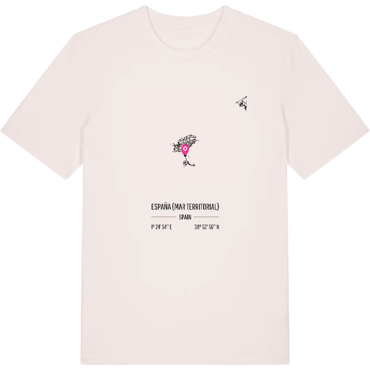 España (mar territorial) map t-shirt – t-shirt from PinShirt
