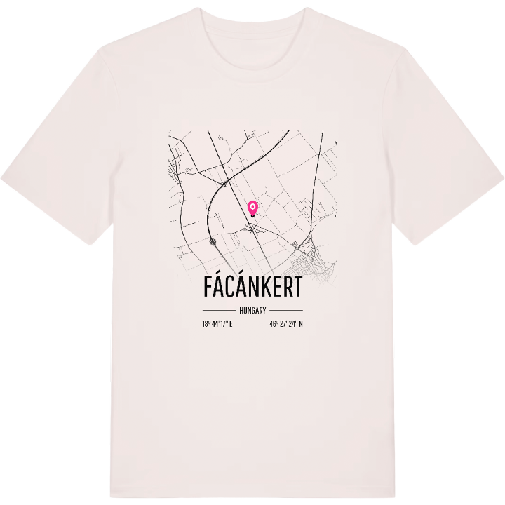 Fácánkert map t-shirt – t-shirt from PinShirt