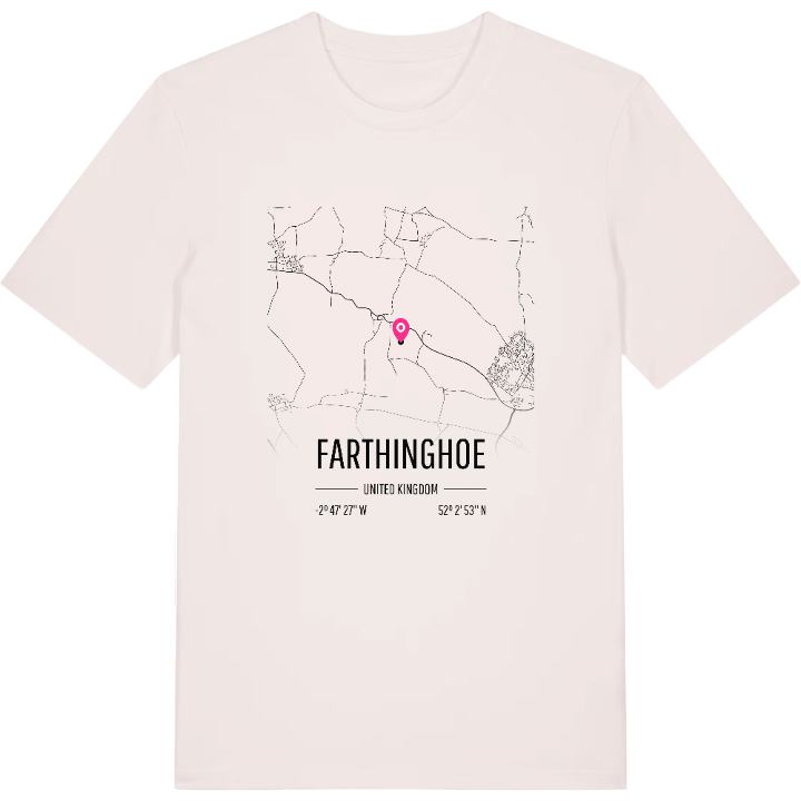 Farthinghoe map t-shirt – t-shirt from PinShirt
