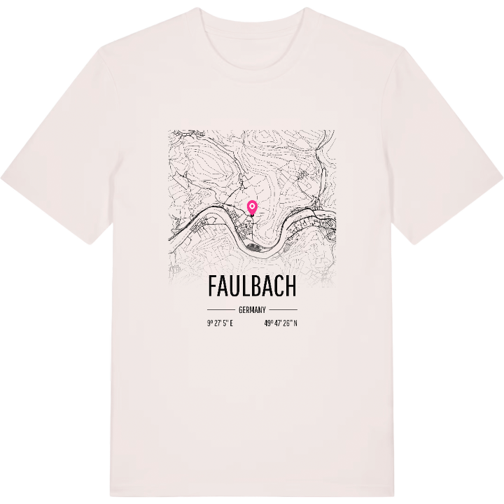 Faulbach map t-shirt – t-shirt from PinShirt