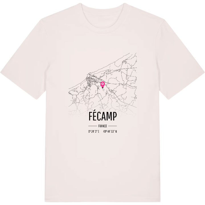 Fécamp map t-shirt – t-shirt from PinShirt