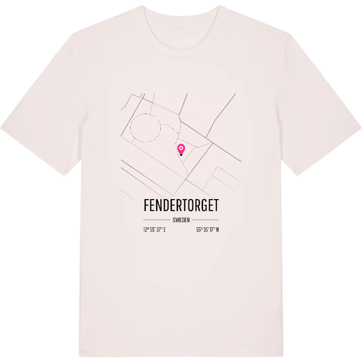 Fendertorget map t-shirt – t-shirt from PinShirt