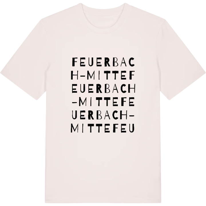 Feuerbach-Mitte wordplay t-shirt – t-shirt from PinShirt