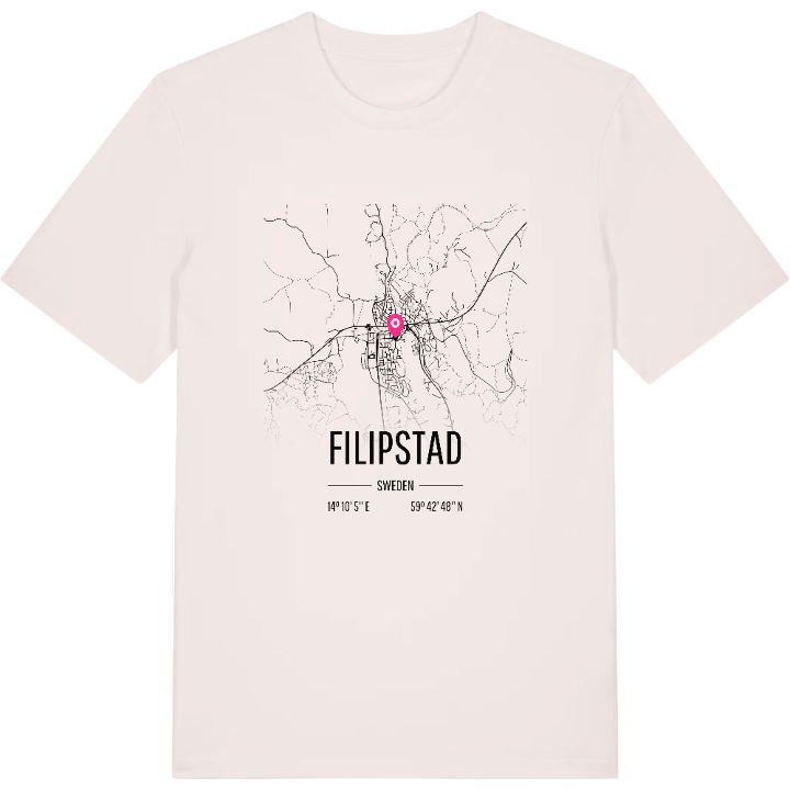 Filipstad map t-shirt – t-shirt from PinShirt