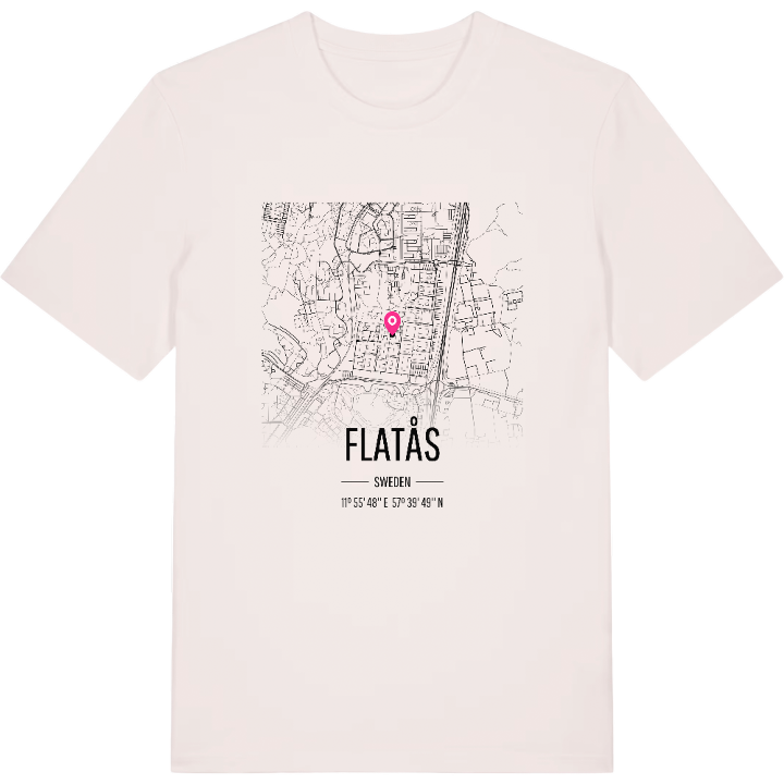 Flatås map t-shirt – t-shirt from PinShirt