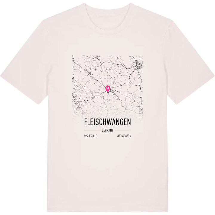 Fleischwangen map t-shirt – t-shirt from PinShirt