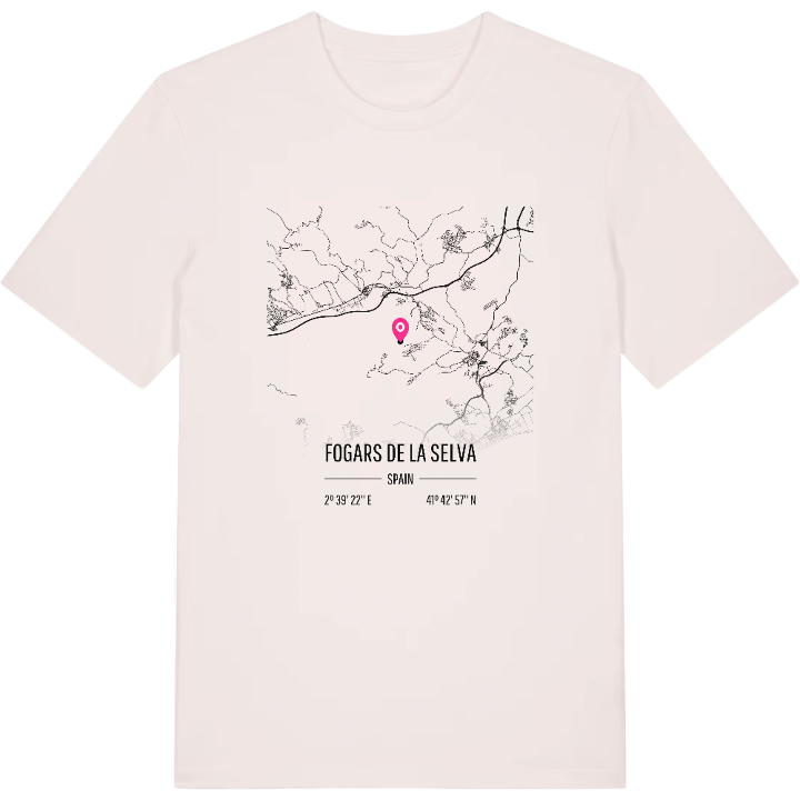 Fogars de la Selva map t-shirt – t-shirt from PinShirt