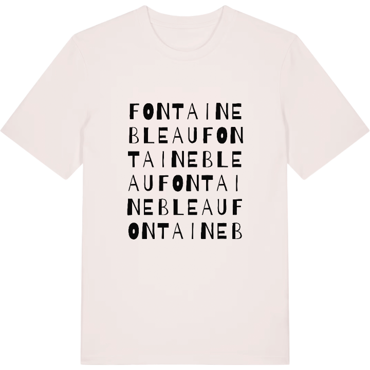 Fontainebleau wordplay t-shirt – t-shirt from PinShirt