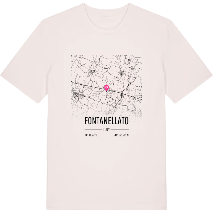 Fontanellato map t-shirt – t-shirt from PinShirt