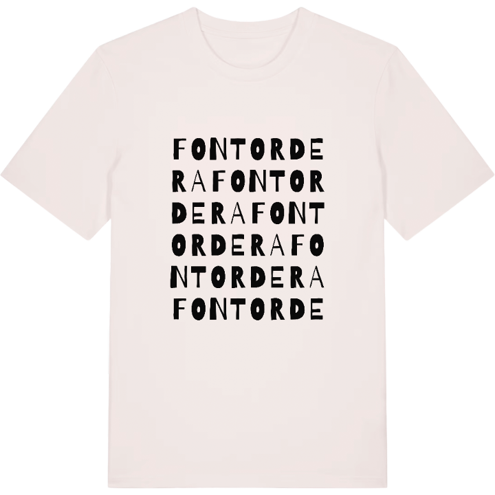 Fontordera wordplay t-shirt – t-shirt from PinShirt