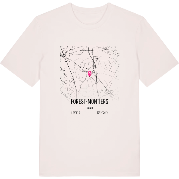 Forest-Montiers map t-shirt – t-shirt from PinShirt