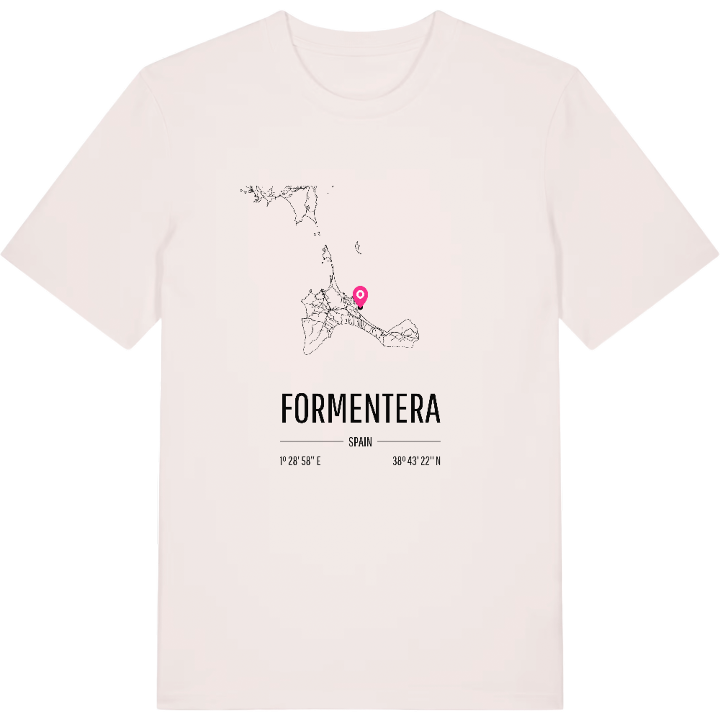 Formentera map t-shirt – t-shirt from PinShirt
