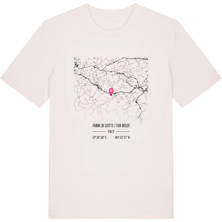Forni di Sotto / For Disot map t-shirt – t-shirt from PinShirt
