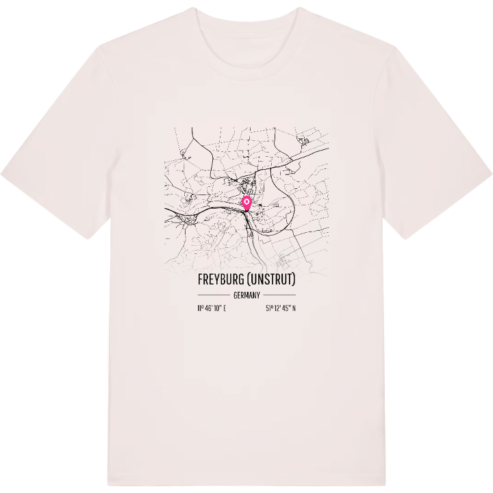 Freyburg (Unstrut) map t-shirt – t-shirt from PinShirt
