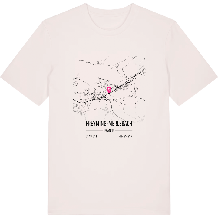 Freyming-Merlebach map t-shirt – t-shirt from PinShirt