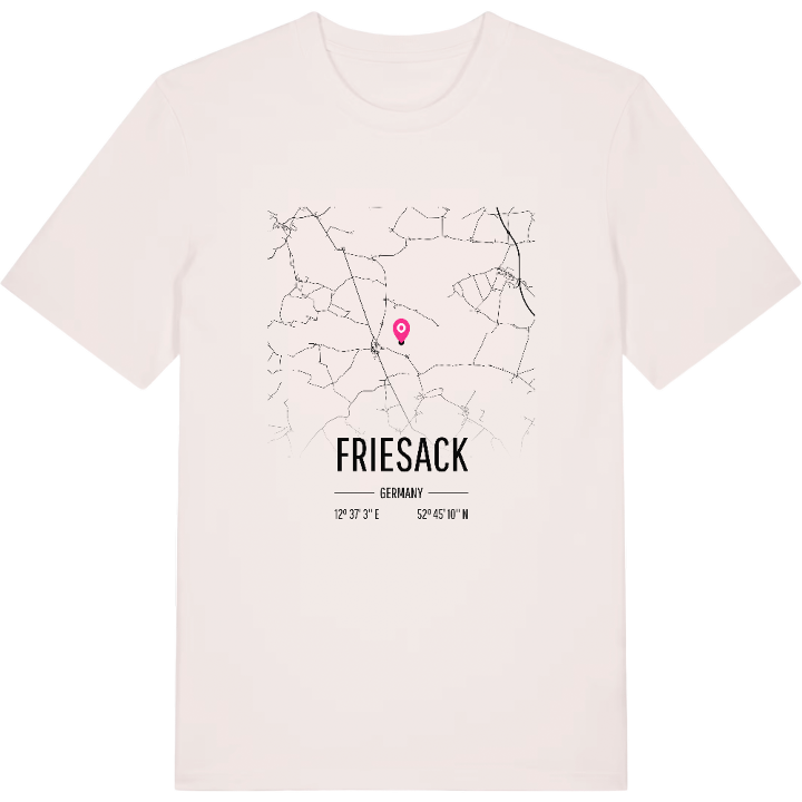 Friesack map t-shirt – t-shirt from PinShirt