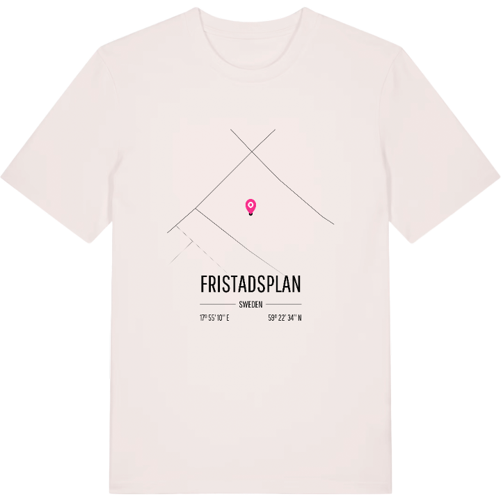 Fristadsplan map t-shirt – t-shirt from PinShirt