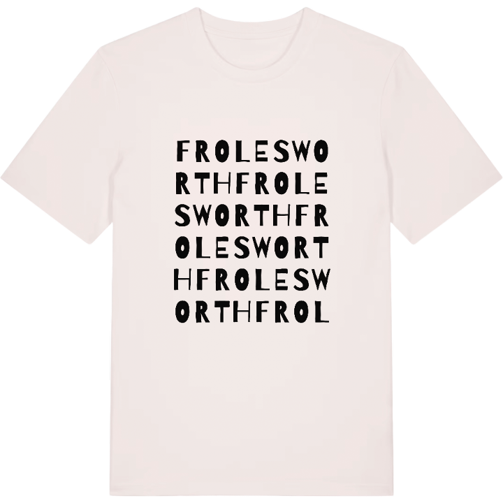 Frolesworth wordplay t-shirt – t-shirt from PinShirt