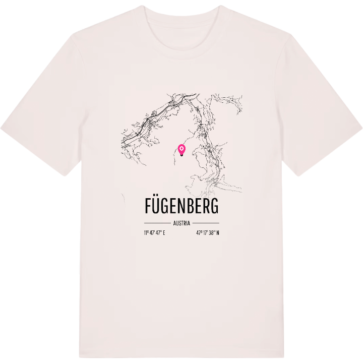 Fügenberg map t-shirt – t-shirt from PinShirt
