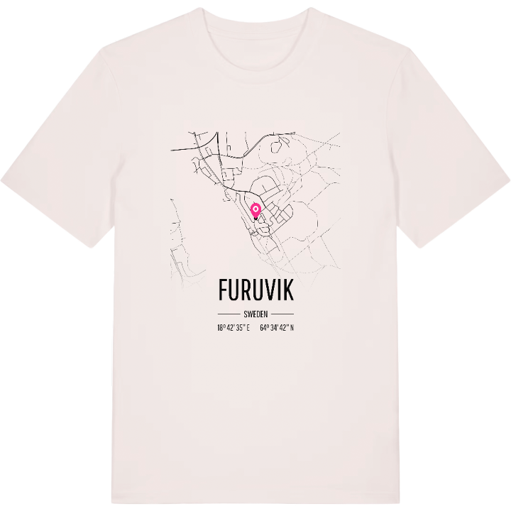 Furuvik map t-shirt – t-shirt from PinShirt