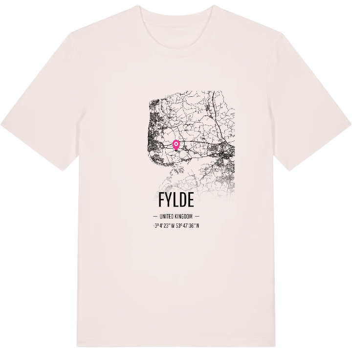 Fylde map t-shirt – t-shirt from PinShirt