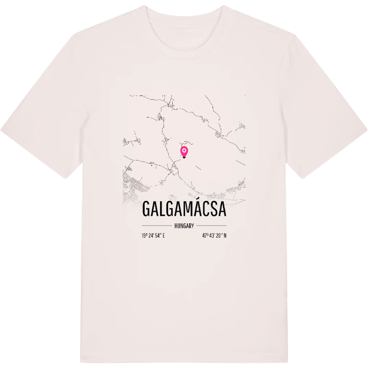 Galgamácsa map t-shirt – t-shirt from PinShirt