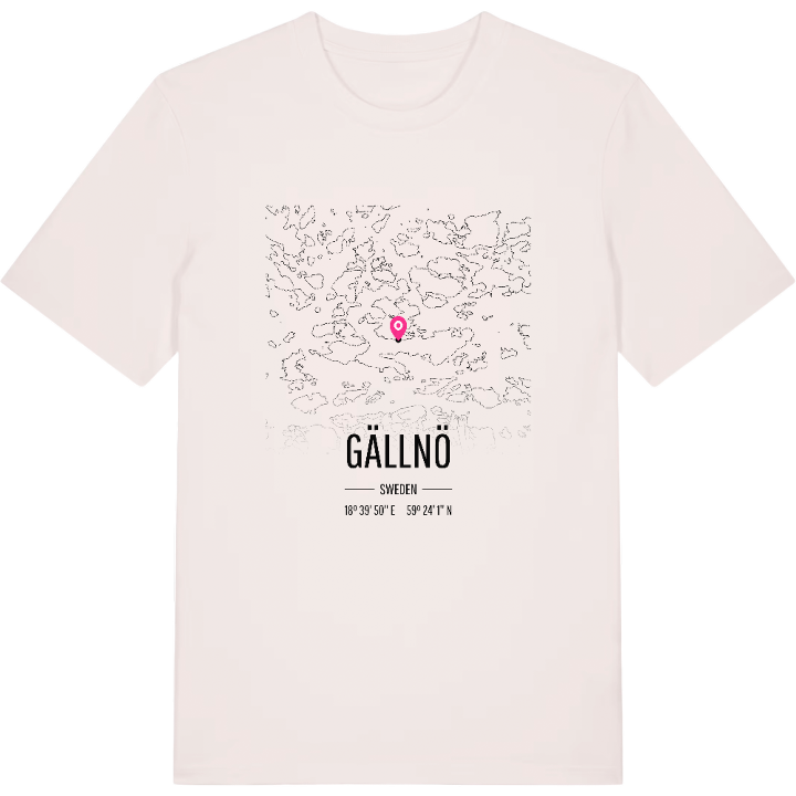 Gällnö map t-shirt – t-shirt from PinShirt