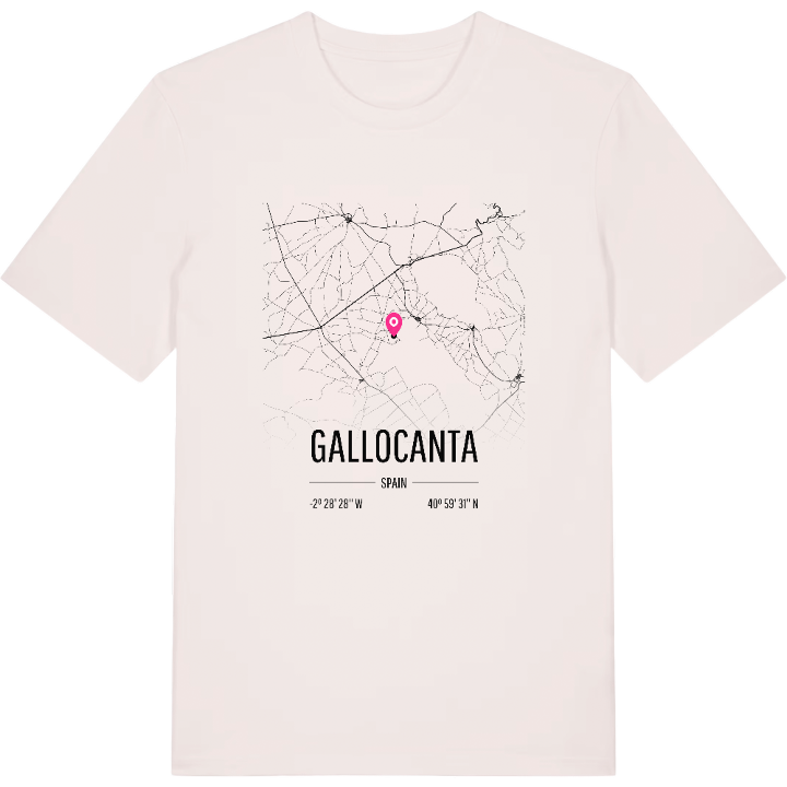 Gallocanta map t-shirt – t-shirt from PinShirt
