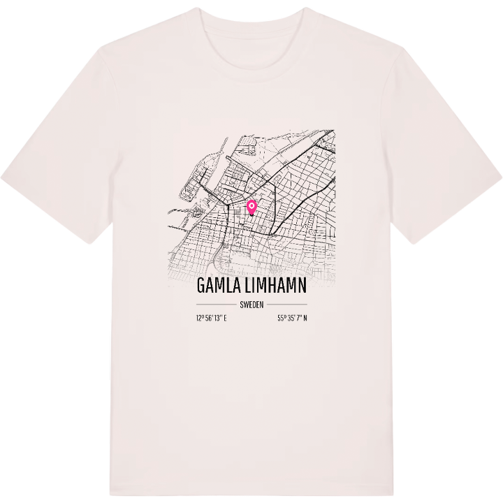 Gamla Limhamn map t-shirt – t-shirt from PinShirt