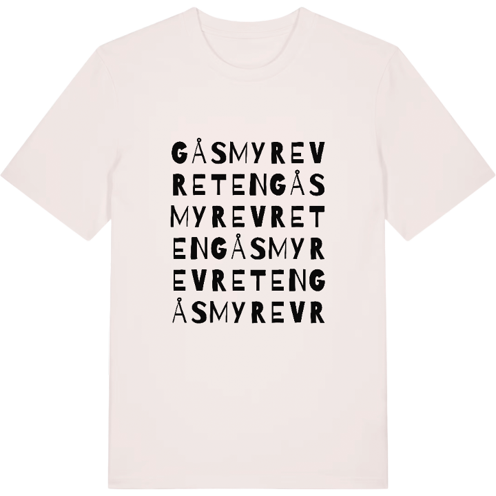 Gåsmyrevreten wordplay t-shirt – t-shirt from PinShirt