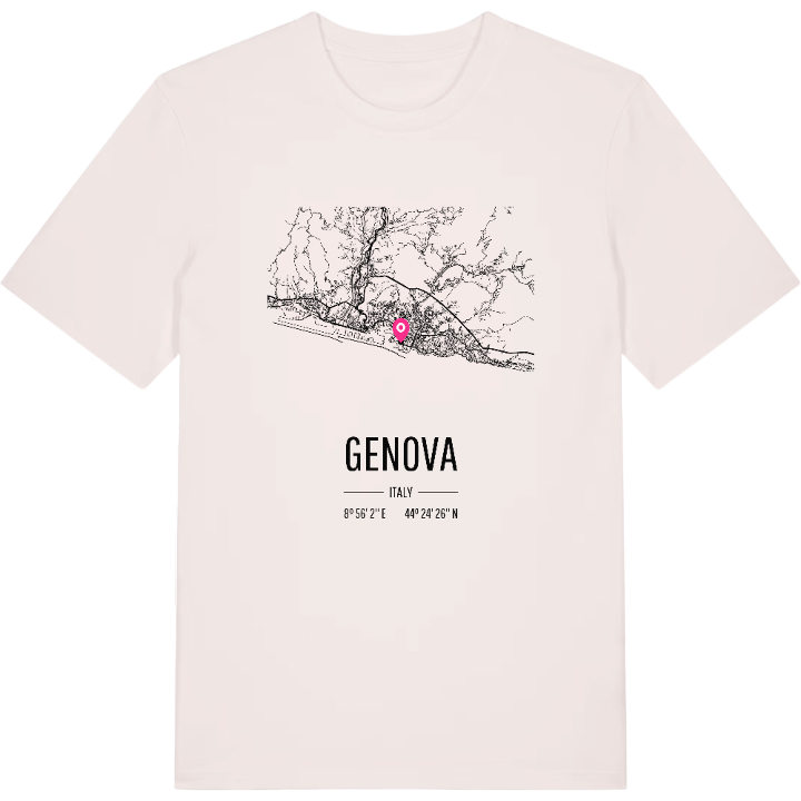 Genova map t-shirt – t-shirt from PinShirt
