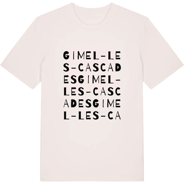 Gimel-les-Cascades wordplay t-shirt – t-shirt from PinShirt