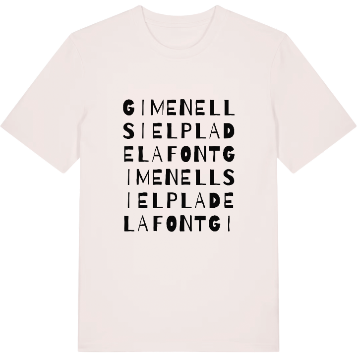 Gimenells i el Pla de la Font wordplay t-shirt – t-shirt from PinShirt