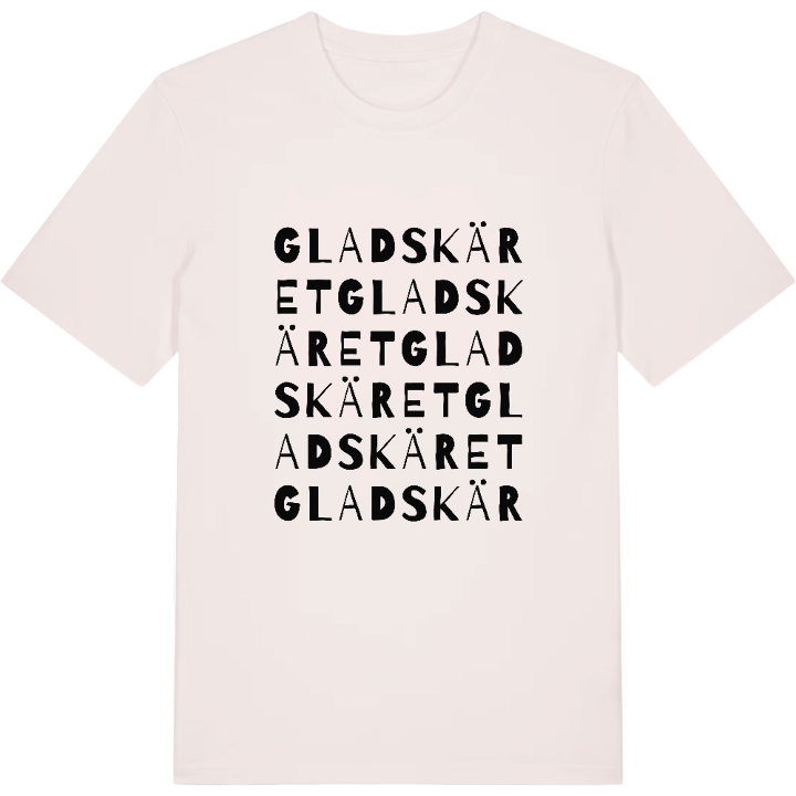 Gladskäret wordplay t-shirt – t-shirt from PinShirt