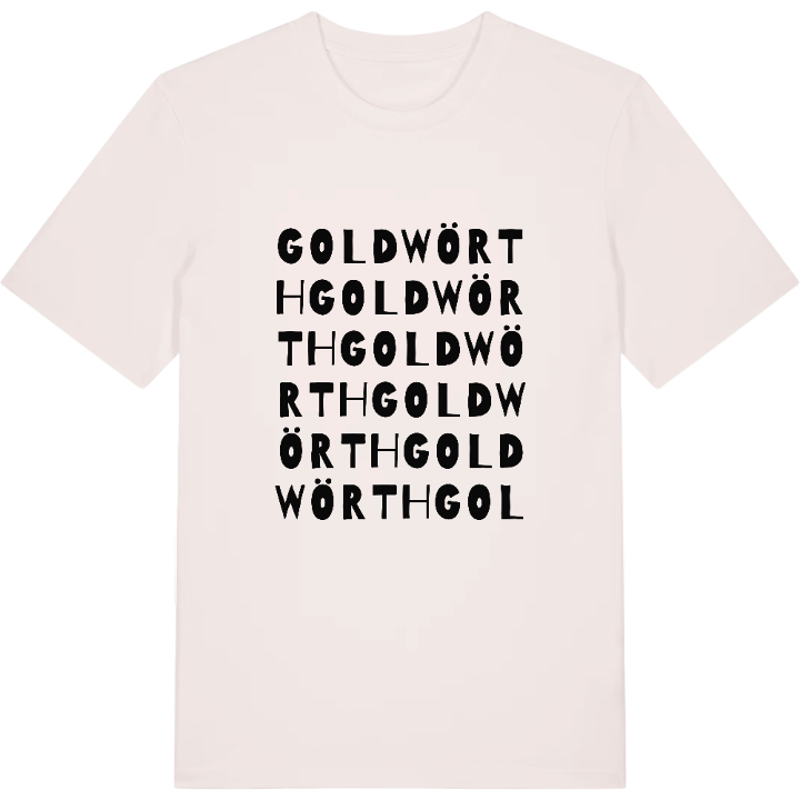 Goldwörth wordplay t-shirt – t-shirt from PinShirt