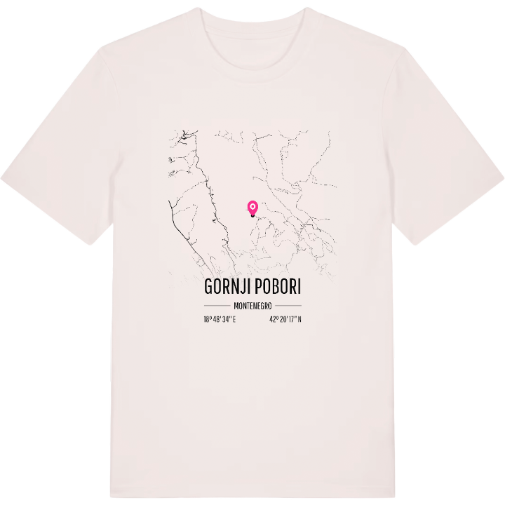 Gornji Pobori map t-shirt – t-shirt from PinShirt