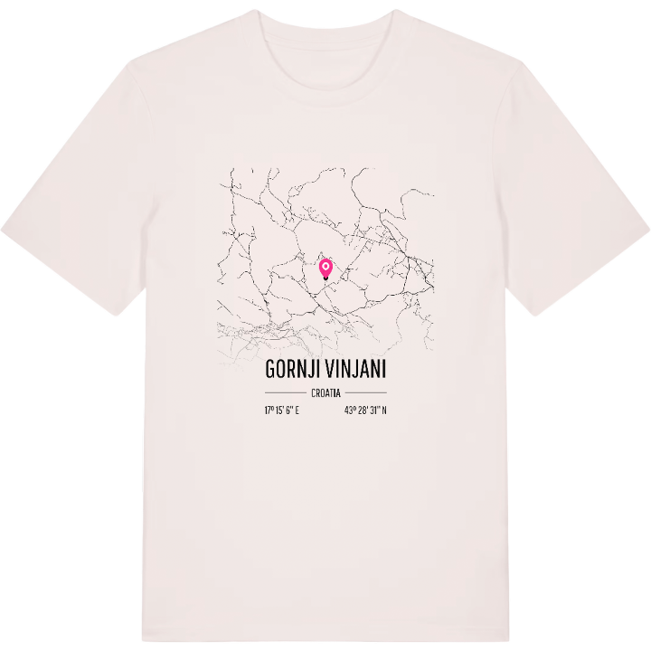 Gornji Vinjani map t-shirt – t-shirt from PinShirt