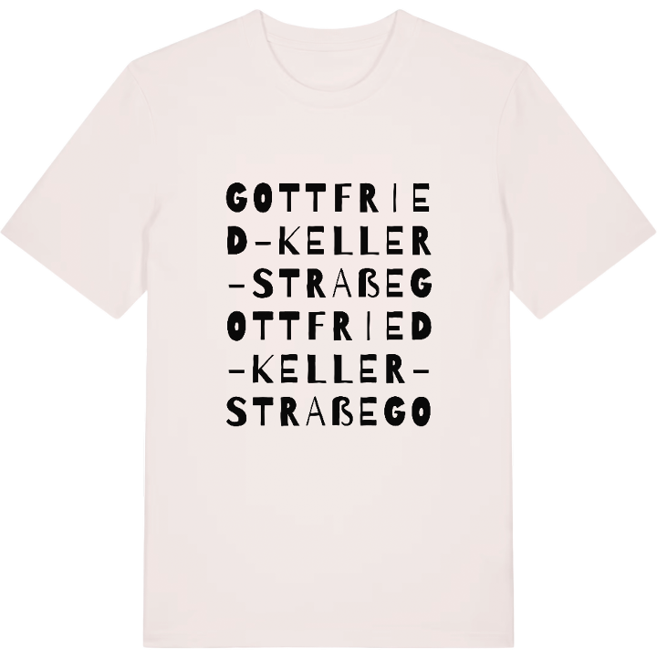 Gottfried-Keller-Straße wordplay t-shirt – t-shirt from PinShirt