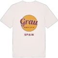 Grau cirkel t-shirt
