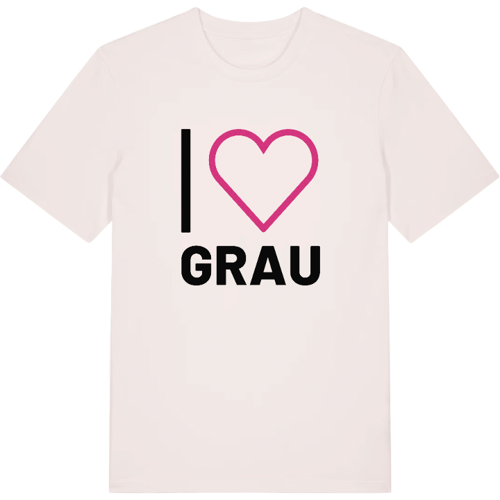 I love Grau t-shirt large print – t-shirt from PinShirt