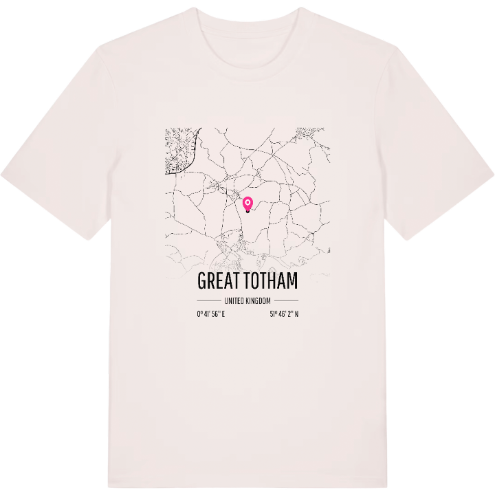 Great Totham map t-shirt – t-shirt from PinShirt