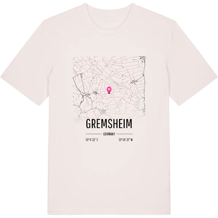 Gremsheim map t-shirt – t-shirt from PinShirt