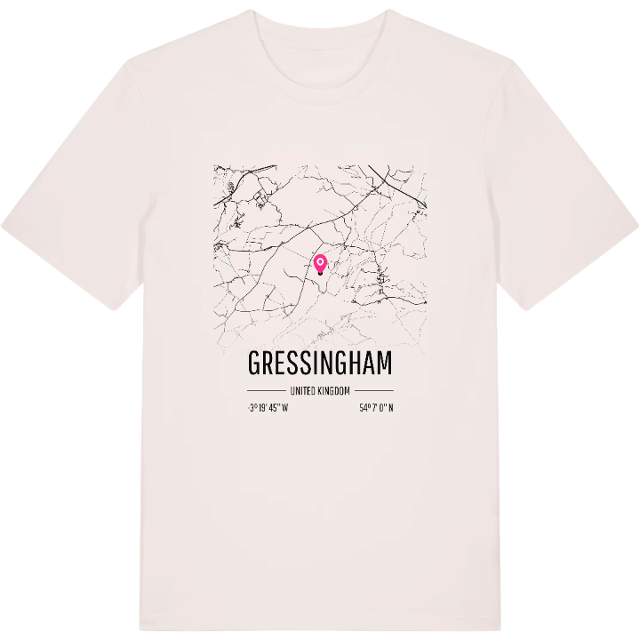 Gressingham map t-shirt – t-shirt from PinShirt