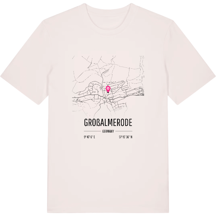Großalmerode map t-shirt – t-shirt from PinShirt