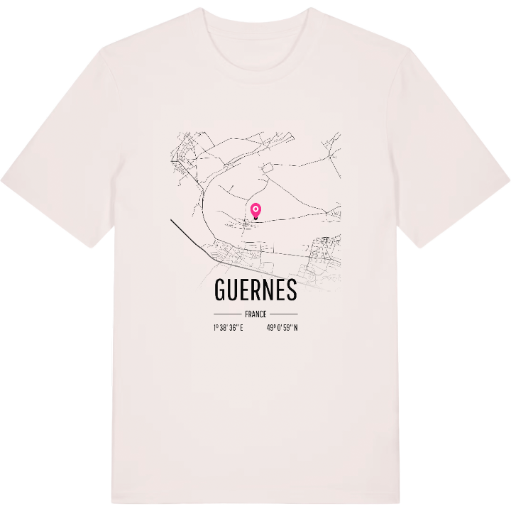 Guernes map t-shirt – t-shirt from PinShirt