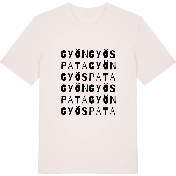 Gyöngyöspata wordplay t-shirt – t-shirt from PinShirt